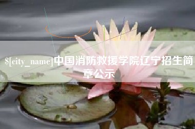 张北中国消防救援学院辽宁招生简章公示