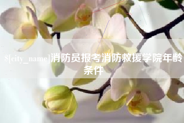 张北消防员报考消防救援学院年龄条件