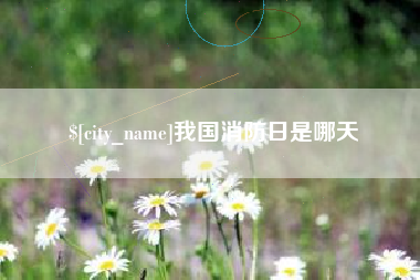 张北我国消防日是哪天