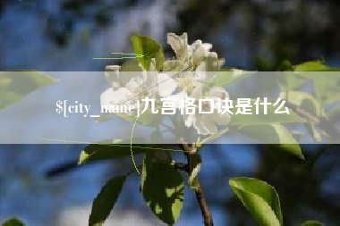 张北九宫格口诀是什么