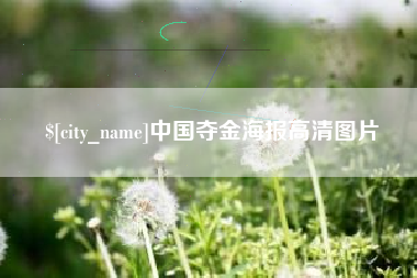 张北中国夺金海报高清图片