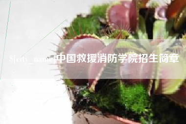 张北中国救援消防学院招生简章