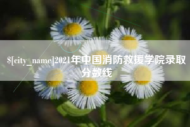 张北2021年中国消防救援学院录取分数线