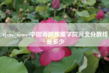 张北中国消防救援学院河北分数线是多少