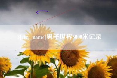 张北男子世界5000米记录