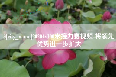 张北20204x100米接力赛视频-将领先优势进一步扩大