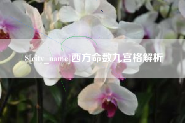 张北西方命数九宫格解析