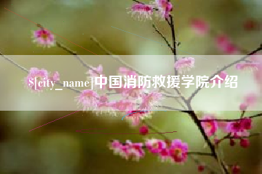 张北中国消防救援学院介绍
