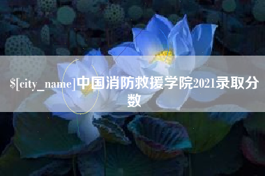 张北中国消防救援学院2021录取分数