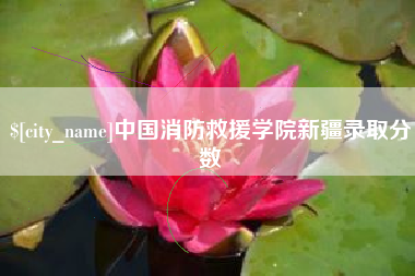 张北中国消防救援学院新疆录取分数