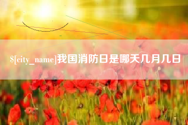 张北我国消防日是哪天几月几日