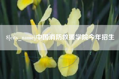 张北中国消防救援学院今年招生