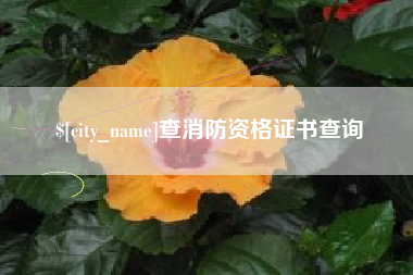 张北查消防资格证书查询
