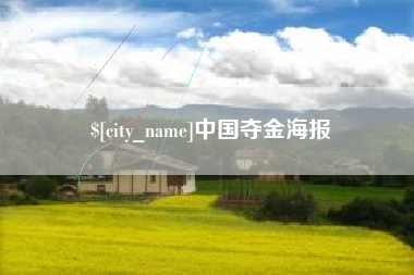 张北中国夺金海报