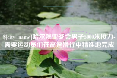 张北哈尔滨亚冬会男子5000米接力-需要运动员们在高速滑行中精准地完成