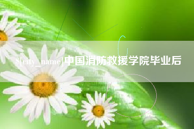 张北中国消防救援学院毕业后