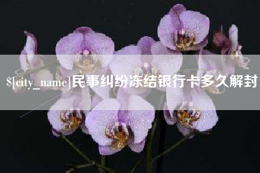 张北民事纠纷冻结银行卡多久解封