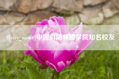 张北中国消防救援学院知名校友