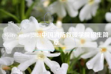张北2021中国消防救援学院招生简章