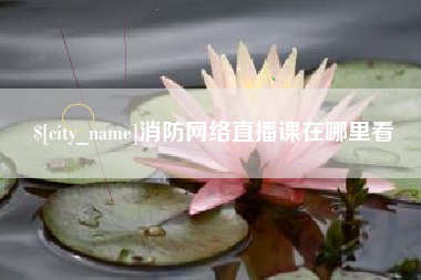 张北消防网络直播课在哪里看