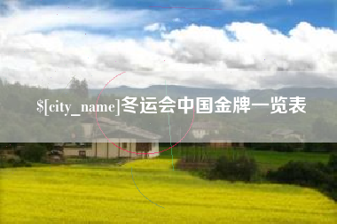 张北冬运会中国金牌一览表