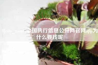 张北中国执行信息公开网官网app为什么要钱呢