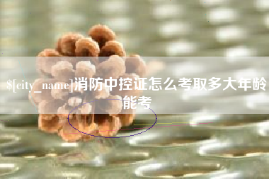 张北消防中控证怎么考取多大年龄能考